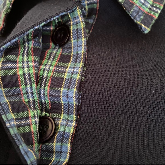 KAREN SCOTT Cotton Rich Womens XL TOP Golf polo EMBROIDERY blue SHIRT floral - Picture 13 of 16